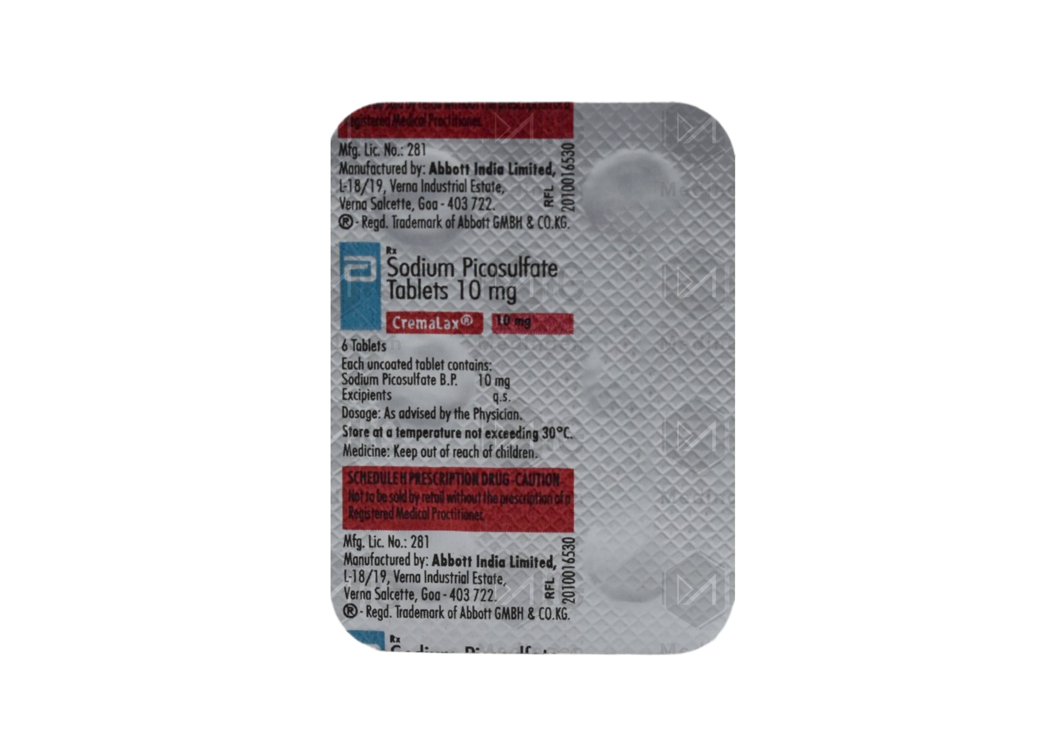 CREMALAX 10MG